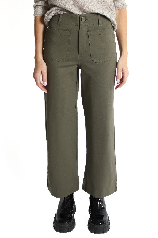 Wana Olive High Rise Wide Leg